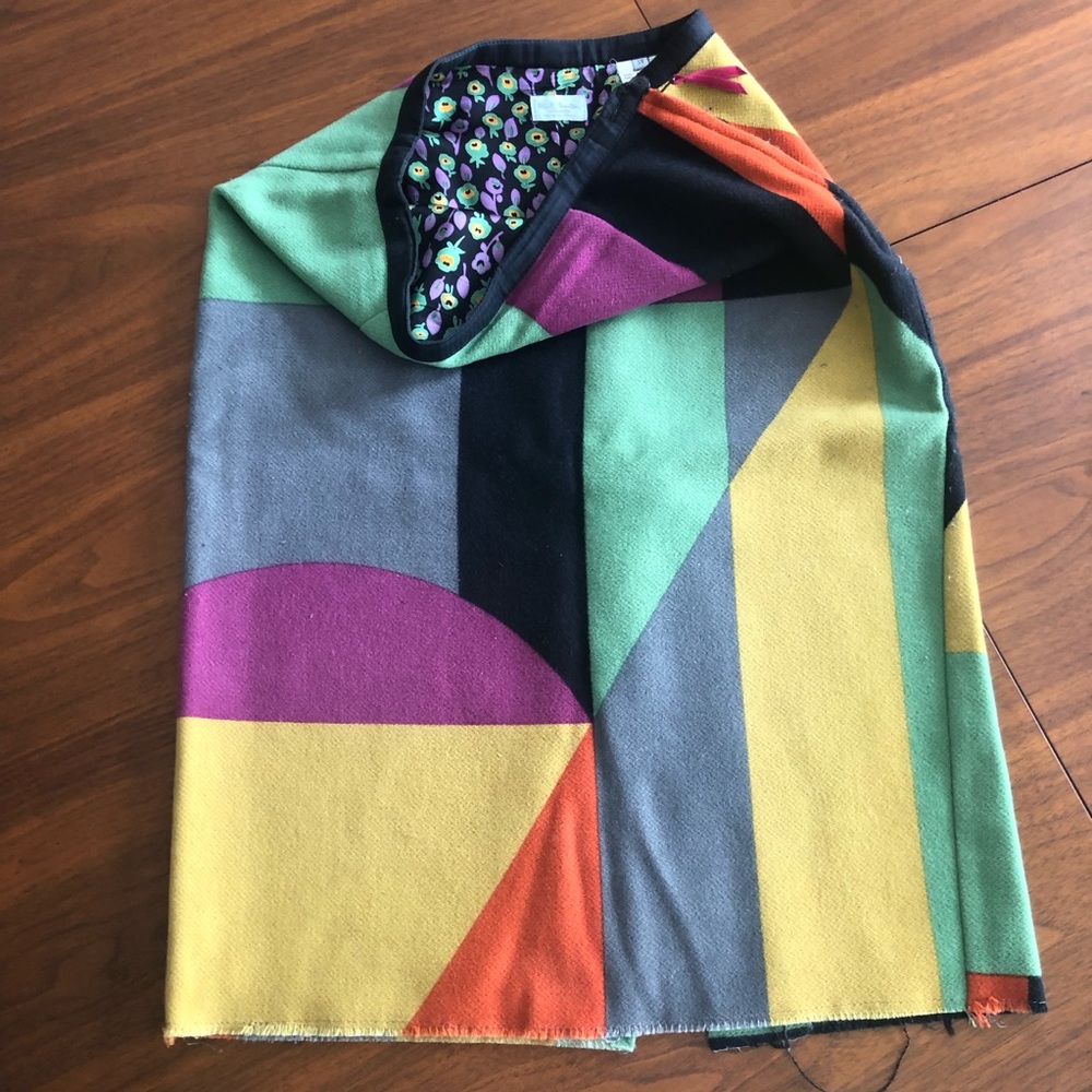 Mod Paul Smith Colorblock Skirt w Floral Lining